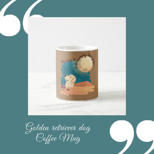golden retriever dog Tasse Coffee Mug