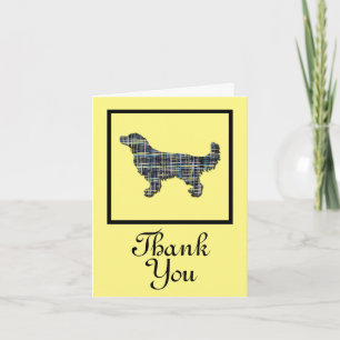 Golden Retriever Dog Thank You Greeting Card