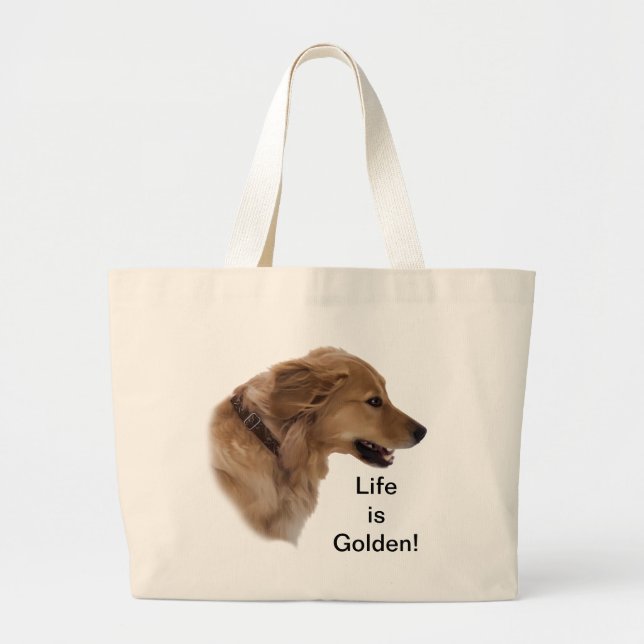 Golden Retriever Dog Tote Bag (Front)