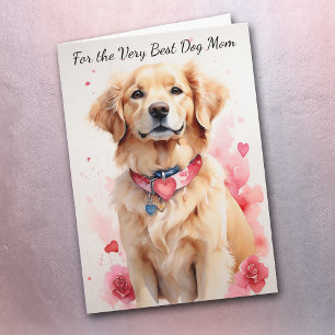 Golden Retriever Dog You Make My Tail Wag Holiday Card