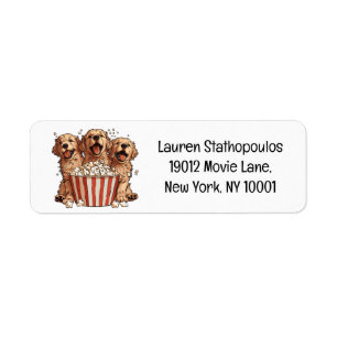 Golden Retriever Dogs Movie Popcorn Bucket
