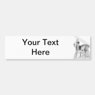 Golden Retriever Drawing Bumper Sticker