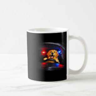 Golden retriever driving meme dog driving a car me coffee mug