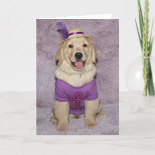 Golden Retriever Fabulous Puppy Birthday Card