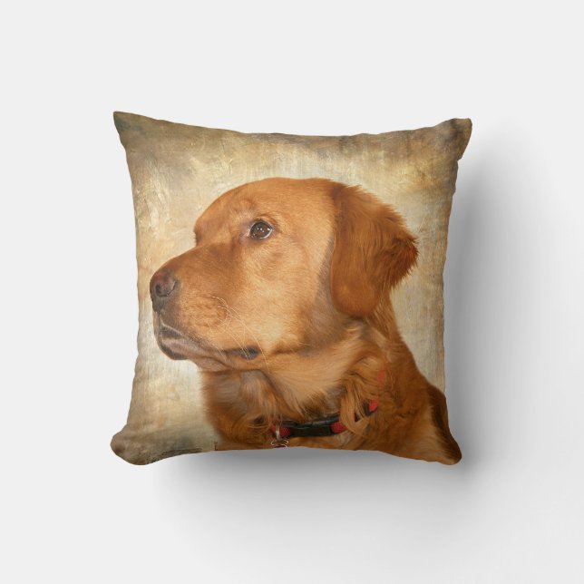 Golden retriever face cushion (Front)