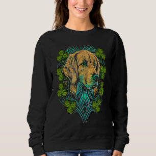 Golden Retriever Face Head Mandala Irish C St Patr Sweatshirt
