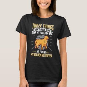 Golden Retriever Family Freedom Golden Retriever T-Shirt