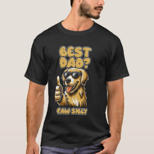 Golden Retriever Father Dog Breed - Best Dad Pawsi T-Shirt