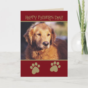 Golden Retriever Father's Day Card
