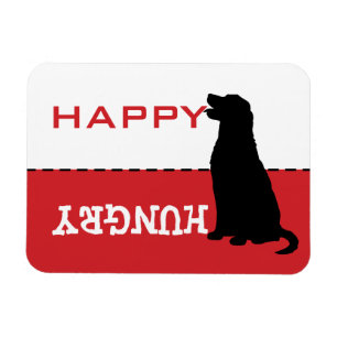 Golden Retriever Feed Me Hungry Magnet Sign
