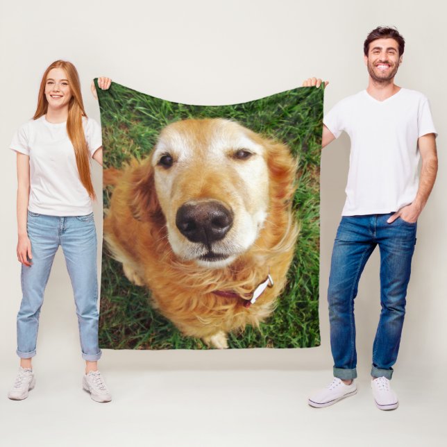 Golden Retriever Fleece Blanket (In Situ)