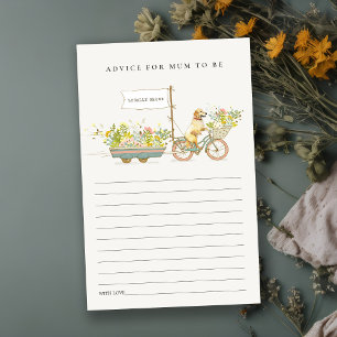 Golden Retriever Floral Advice For Mum Baby Shower