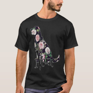 Golden Retriever Floral Nene Dog Lover Christmas T-Shirt