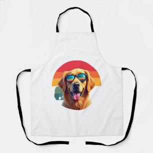 Golden Retriever for Kids Boys Girls Sunglasses Pe Apron