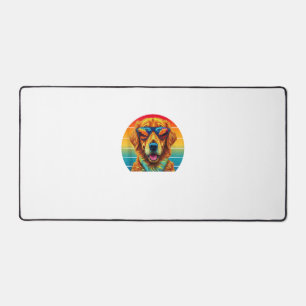 Golden Retriever for Kids Boys Girls Sunglasses Pe Desk Mat