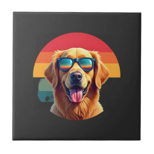 Golden Retriever for Kids Boys Girls Sunglasses Pe Tile