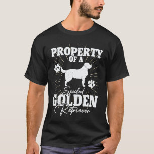 Golden Retriever for Mum Dad Property Dog T-Shirt
