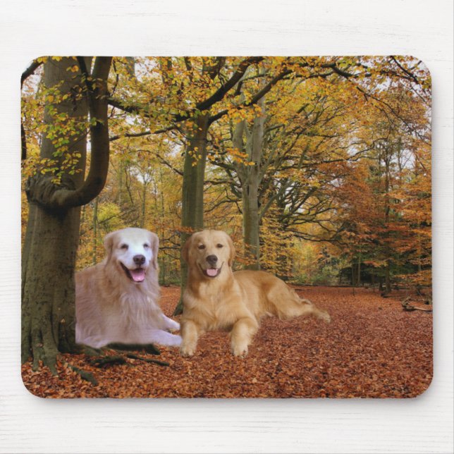 Golden Retriever Friendship Mousepad (Front)