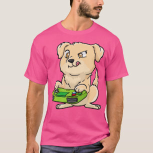 Golden Retriever Gamepad Kawaii T-Shirt
