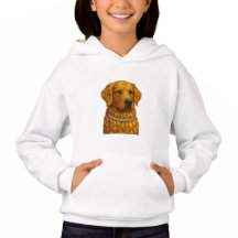 Golden Retriever Gemstone Portrait