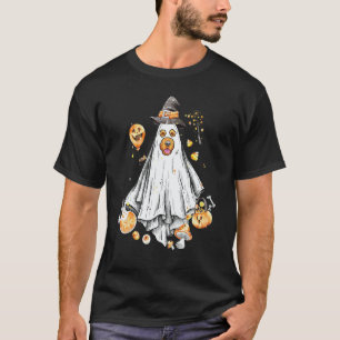 Golden Retriever Ghost Dogs Pumpkin Halloween Fall T-Shirt