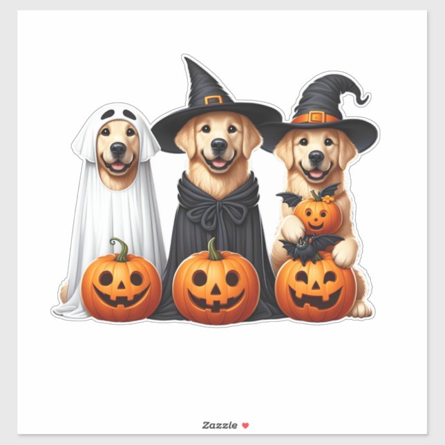 Golden Retriever Ghost Halloween Dog Lovers  (Sheet)