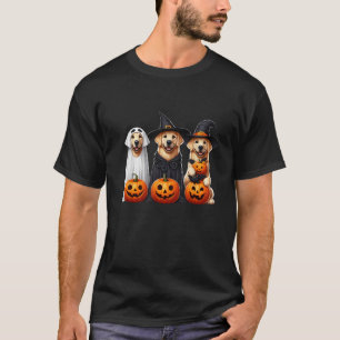 Golden Retriever Ghost Halloween Dog Lovers T-Shirt