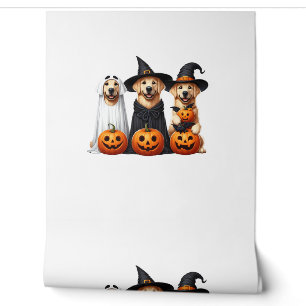 Golden Retriever Ghost Halloween Dog Lovers Wallpaper