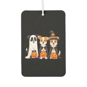 Golden Retriever Ghost Halloween Trick Or Treat Do Car Air Freshener