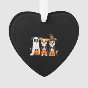 Golden Retriever Ghost Halloween Trick Or Treat Do Ornament