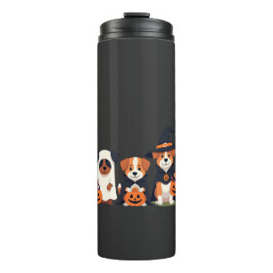 Golden Retriever Ghost Halloween Trick Or Treat Do Thermal Tumbler