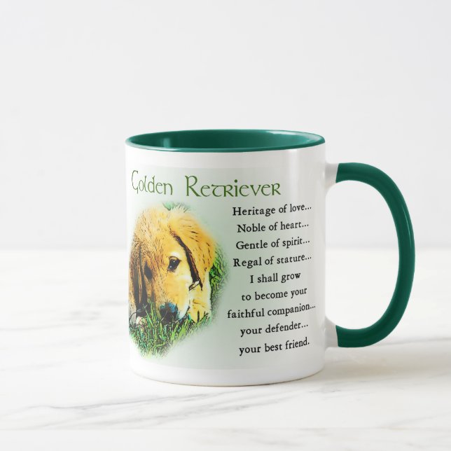 Golden Retriever Gifts, Golden Lovers Mugs (Right)