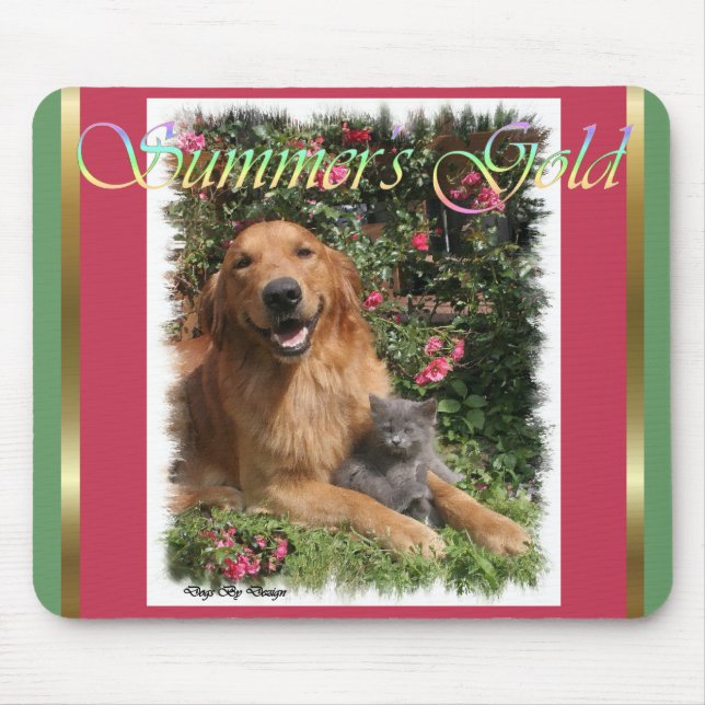 Golden Retriever Gifts Mouse Pad (Front)