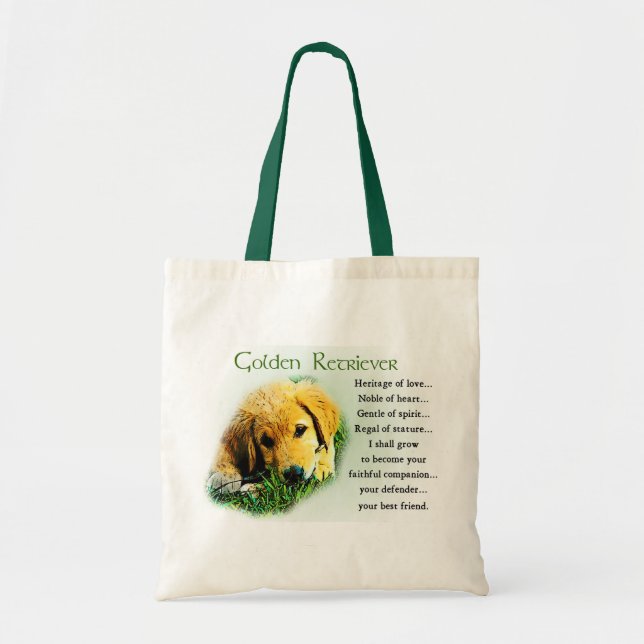 Golden Retriever Gifts Tote Bag (Front)