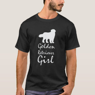 Golden Retriever Girl And Dog 1 T-Shirt