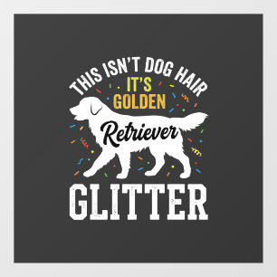 Golden Retriever Glitter Dog Hair Design