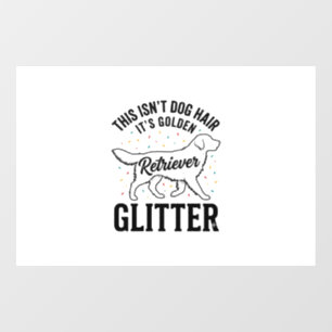 Golden Retriever Glitter Vintage Dog Hair Shirt_1