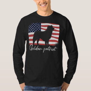 Golden Retriever Golden Retriever On Patriot Ameri T-Shirt