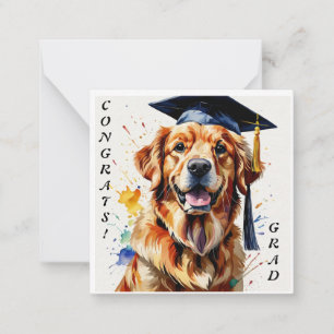 Golden Retriever Graduation Notecard
