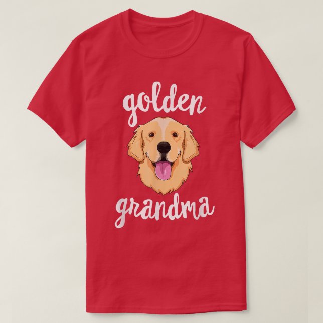 Golden Retriever Grandma Women Mom Dog Owner  - Co T-Shirt (Design Front)