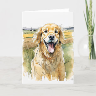 Golden Retriever Greeting Card
