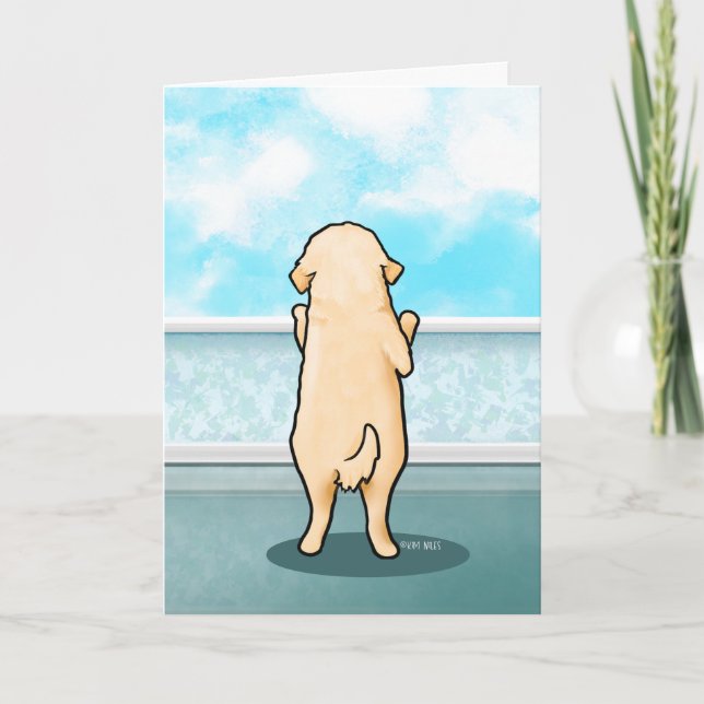 Golden Retriever Greeting Card  (Front)