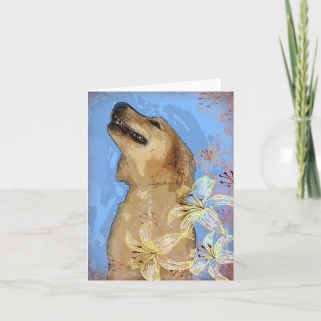 Golden Retriever Greeting Card (Front)