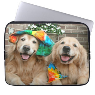 Golden Retriever Groovy Laptop Sleeve