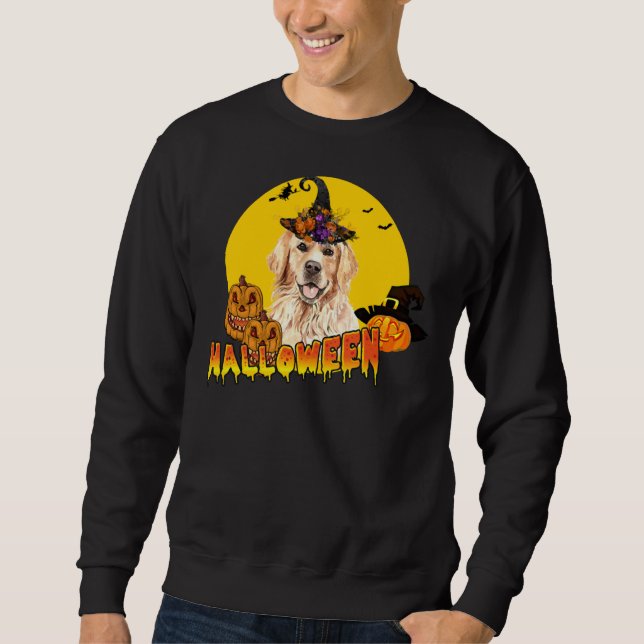 Golden Retriever Halloween 450 Sweatshirt (Front)