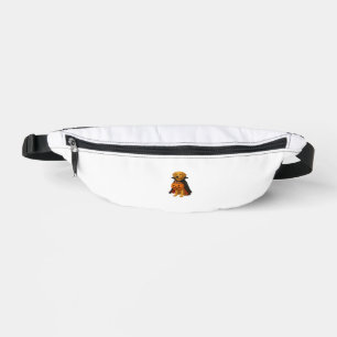 Golden Retriever Halloween Dog with Pumpkin Candy Bum Bags