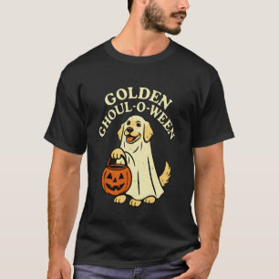 Golden Retriever Halloween Ghost Costume Dog Pet A T-Shirt