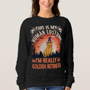 Golden Retriever Halloween Human Costume Sweatshirt