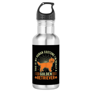 Golden Retriever Halloween Human Costume Vintage D 532 Ml Water Bottle
