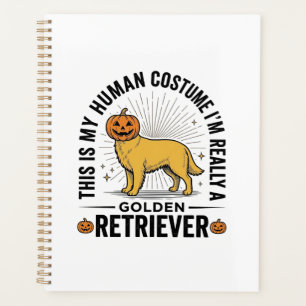 Golden Retriever Halloween Pumpkin Costume Design_ Planner